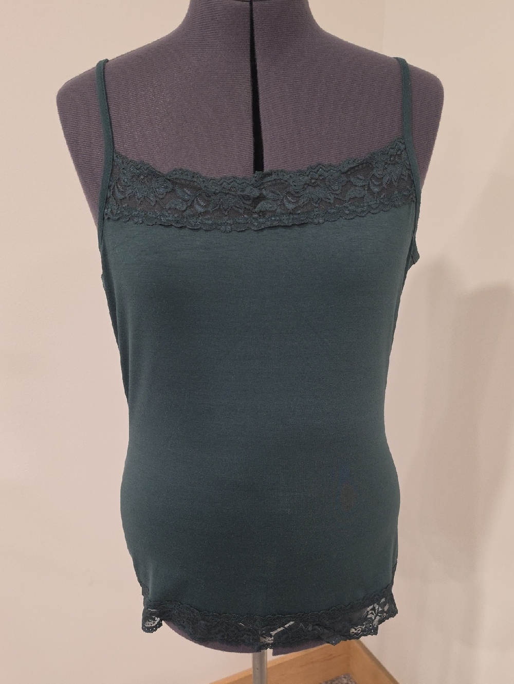 Maurices Lace-Trim Camisole in Dark Teal